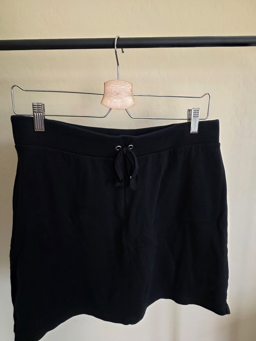 croft & barrow Black Drawstring Mini Skirt